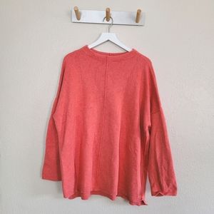 j.jill | Coral Pink Crew Neck Pullover Sweater XL